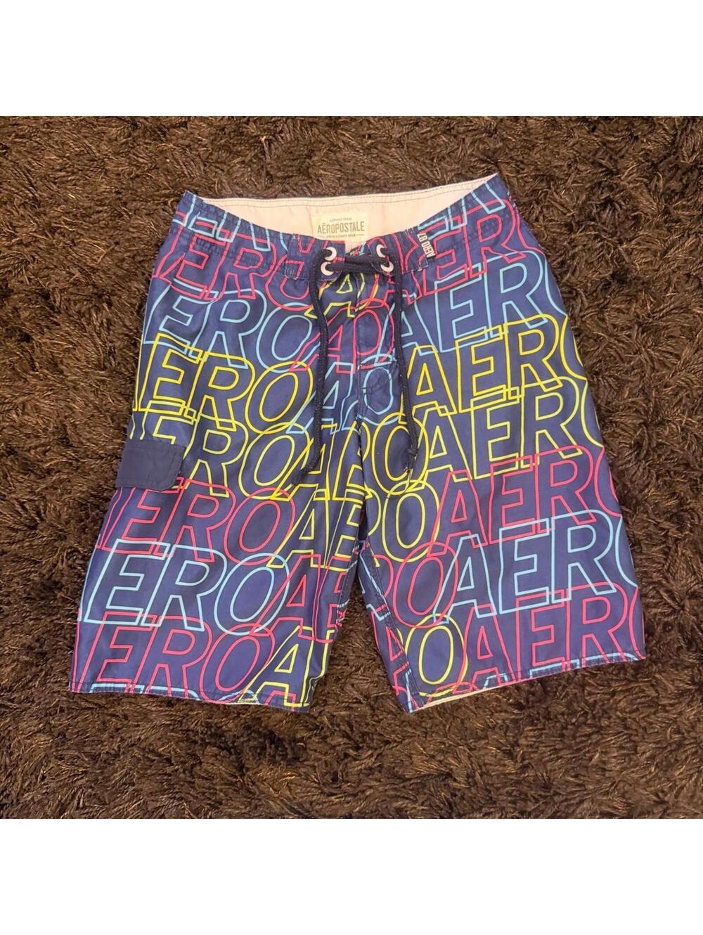 Aeropostale Logo Print Board Shorts